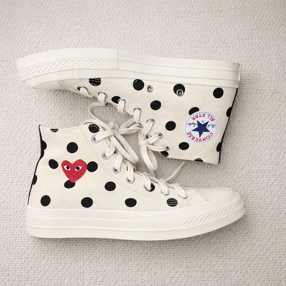 Comme des Garcons Other - Comme des Garçons PLAY x Converse Chuck Taylor Hi Polka Dot Heart – M6 | W8